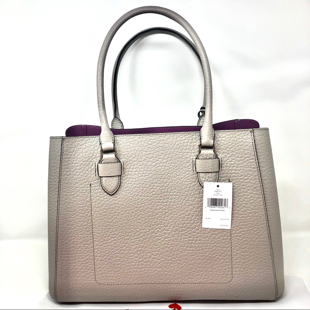 Kate Spade Shawna Carter Large Leather Satchel.